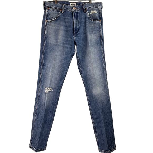 Wrangler Icons 11MWZ Men's Western Zipper Starched Jeans Size 34 x 34 - Picture 1 of 9